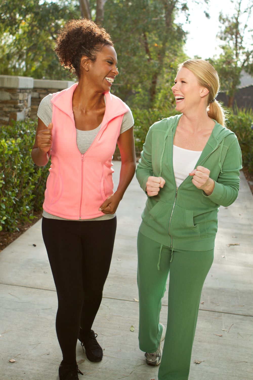 two ladies walking for exercise